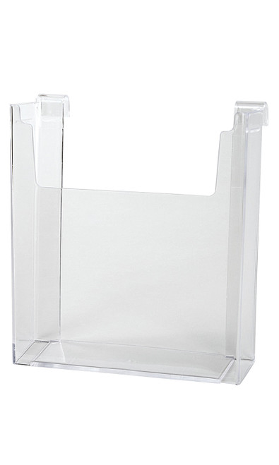 8 ½" x 11" Clear Acrylic Literature Holder for Wire Gridzoom