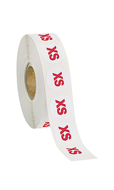 Self-Adhesive Size Labels - Size XSzoom