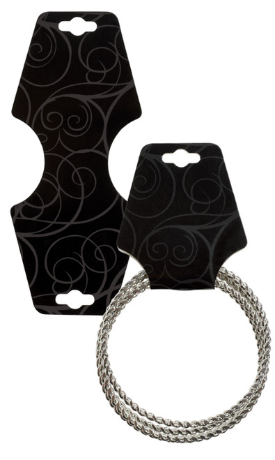 Black Swirl Self-Adhesive Jewelry Foldoverszoom