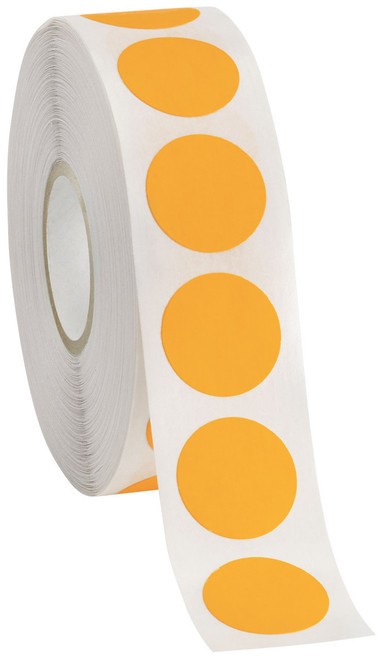 Self-Adhesive Fluorescent Orange Labelszoom