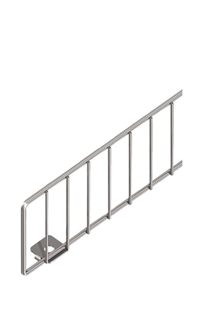 3 x 47 ½ inch Chrome Wire Fence for Pegboardzoom