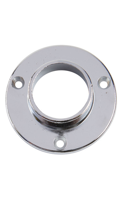 Closed Chrome Flange for 1 ¼ inch Diameter Hangrailzoom