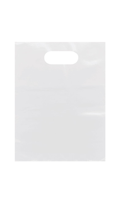 Large Clear Frosted Plastic Merchandise Bags - Case of 250zoom
