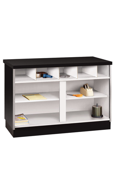 48 inch Black Metal Framed Service Counter Ready To Assemblezoom