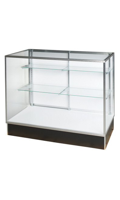 48 inch Extra Vision Metal Framed Black Display Case Ready To Assemblezoom