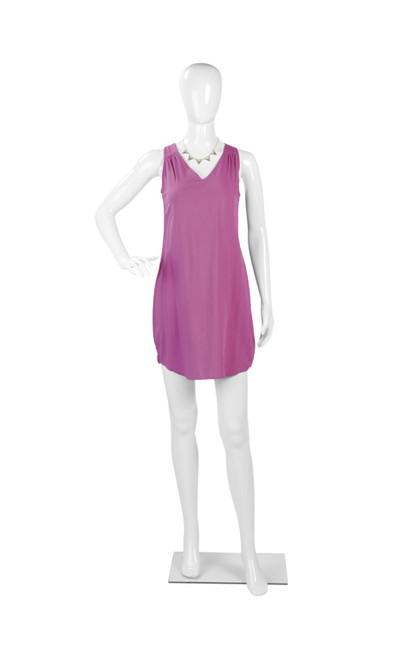 Female Glossy White Plastic Mannequin Pose 2zoom