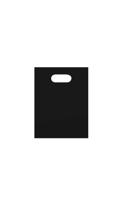 Small Low Density Black Merchandise Bags - Case of 100zoom