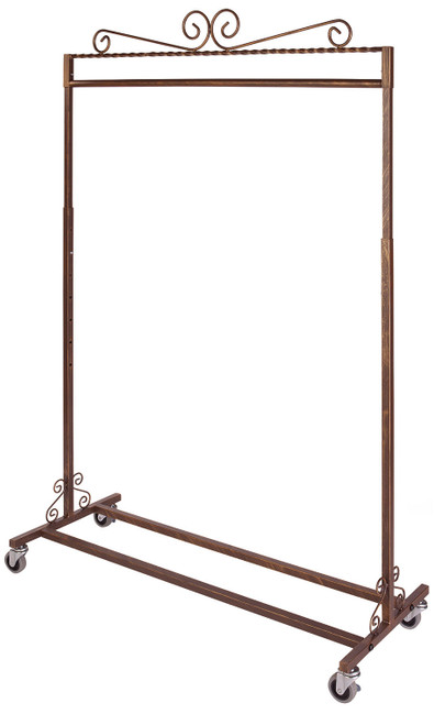 an image of the boutique cobblestone rolling rack