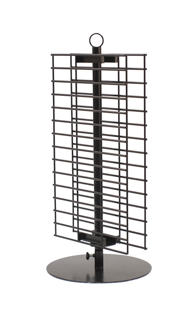 Double Wire Grid Countertop Spinner Rack zoom