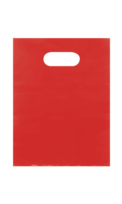 Small Lightweight Low Density Red Merchandise Bags - Case of 1,000zoom