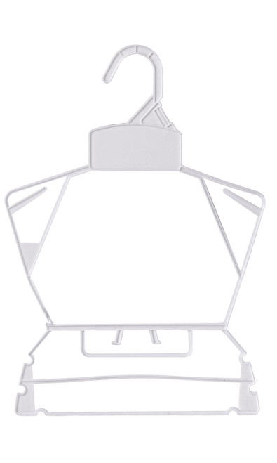 Economy White Children's Plastic Clothing Hanger Setzoom