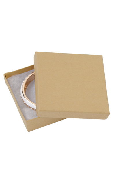 3 ½  x 3 ½  x 1 inch Cotton Filled Jewelry Boxeszoom