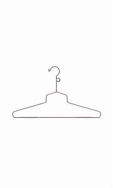 18 inch Chrome Metal Shirt Hangers Case of 100zoom