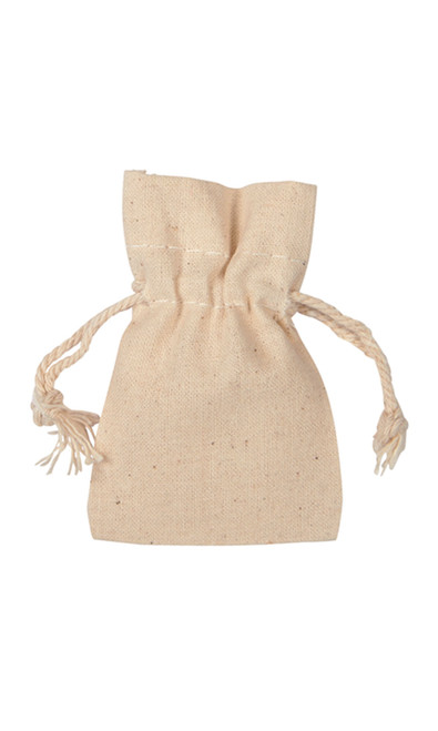 2 x 3 inch Natural Cotton Drawstring Poucheszoom