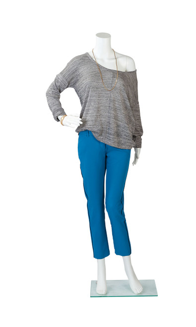 Female Headless White Plastic Mannequin- Bent Armzoom