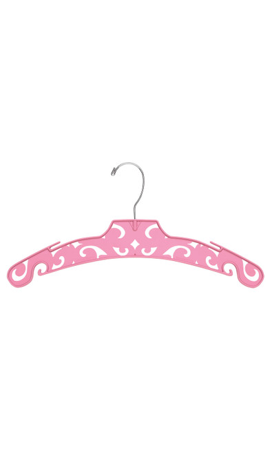 Boutique Pink Carved Plastic Dress Hangerszoom