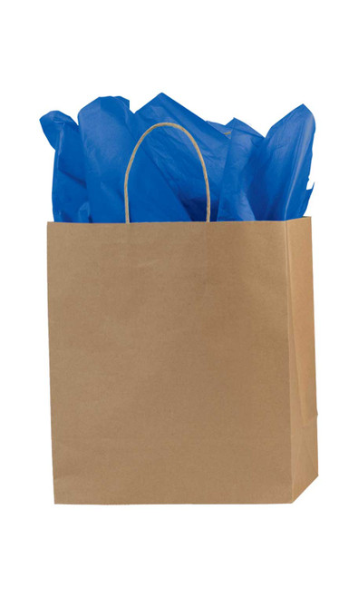 Medium (Cub) - Kraft Premium Folded Top Paper Bags - Case of 100zoom
